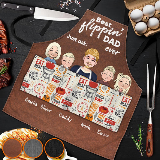 Der beste Papa aller Zeiten – Geschenk für Papa, Oma, Opa, Mama, Onkel, Tante – Personalisierte Schürze