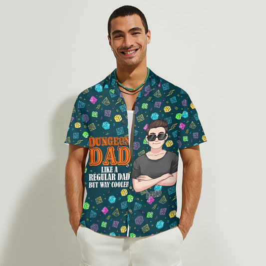 Dungeon Dad - Chemise hawaïenne RPG personnalisée