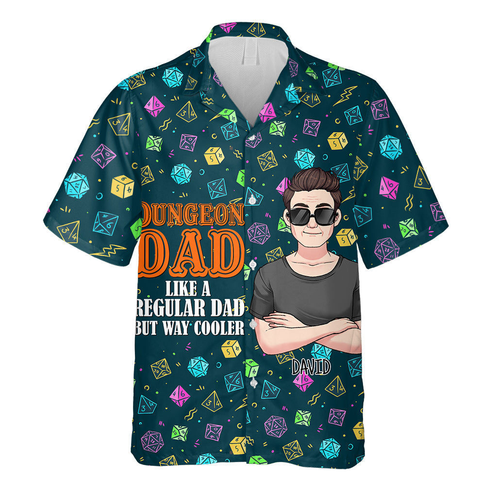 Dungeon Dad – Personalisiertes RPG-Hawaiihemd