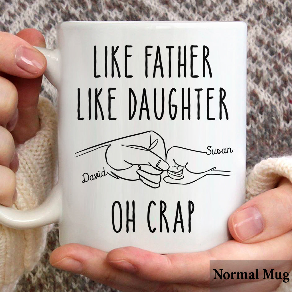 Wie der Vater, so die Tochter – Personalisierte Vatertasse