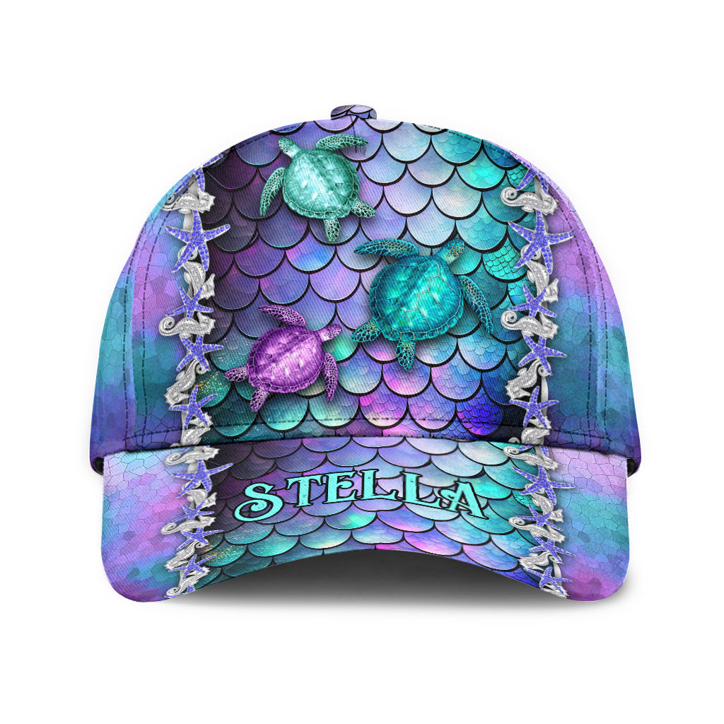 Legende des blauen Ozeans – Personalisierte Turtle Classic Kappe