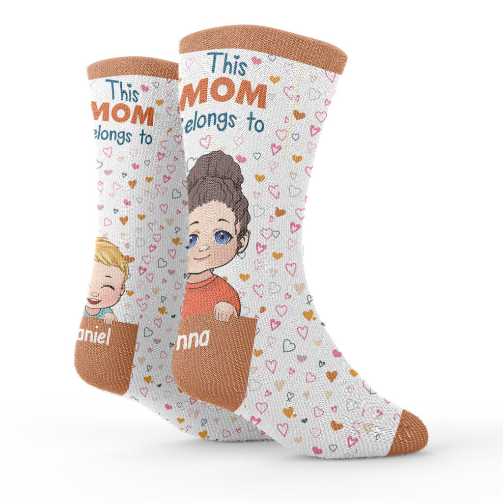 Diese Mama gehört zu – personalisierte Muttersocken