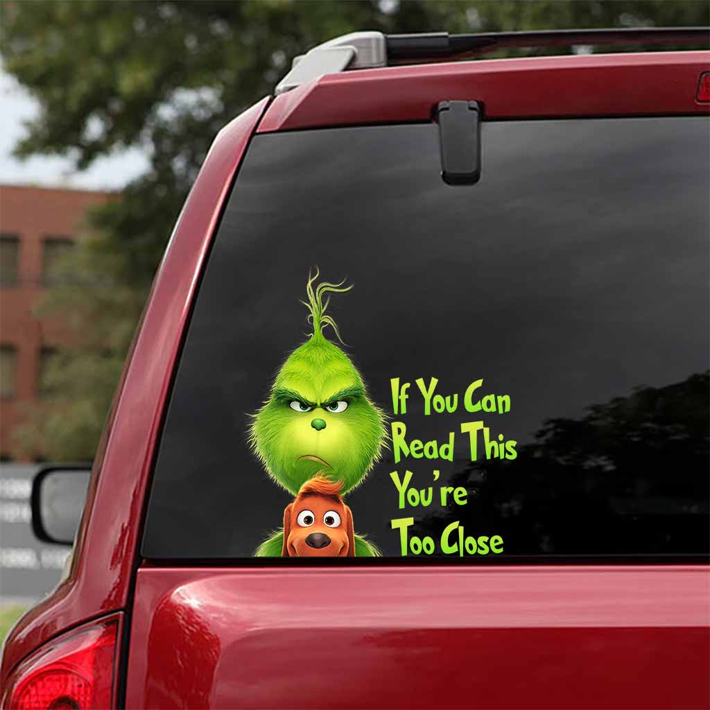 Wenn du das lesen kannst, bist du zu nah dran – Aufkleber voll