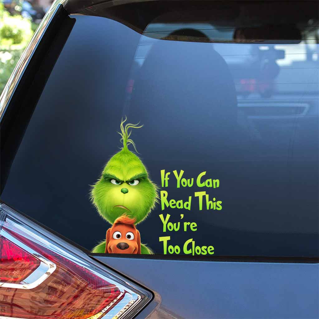 Wenn du das lesen kannst, bist du zu nah dran – Aufkleber voll