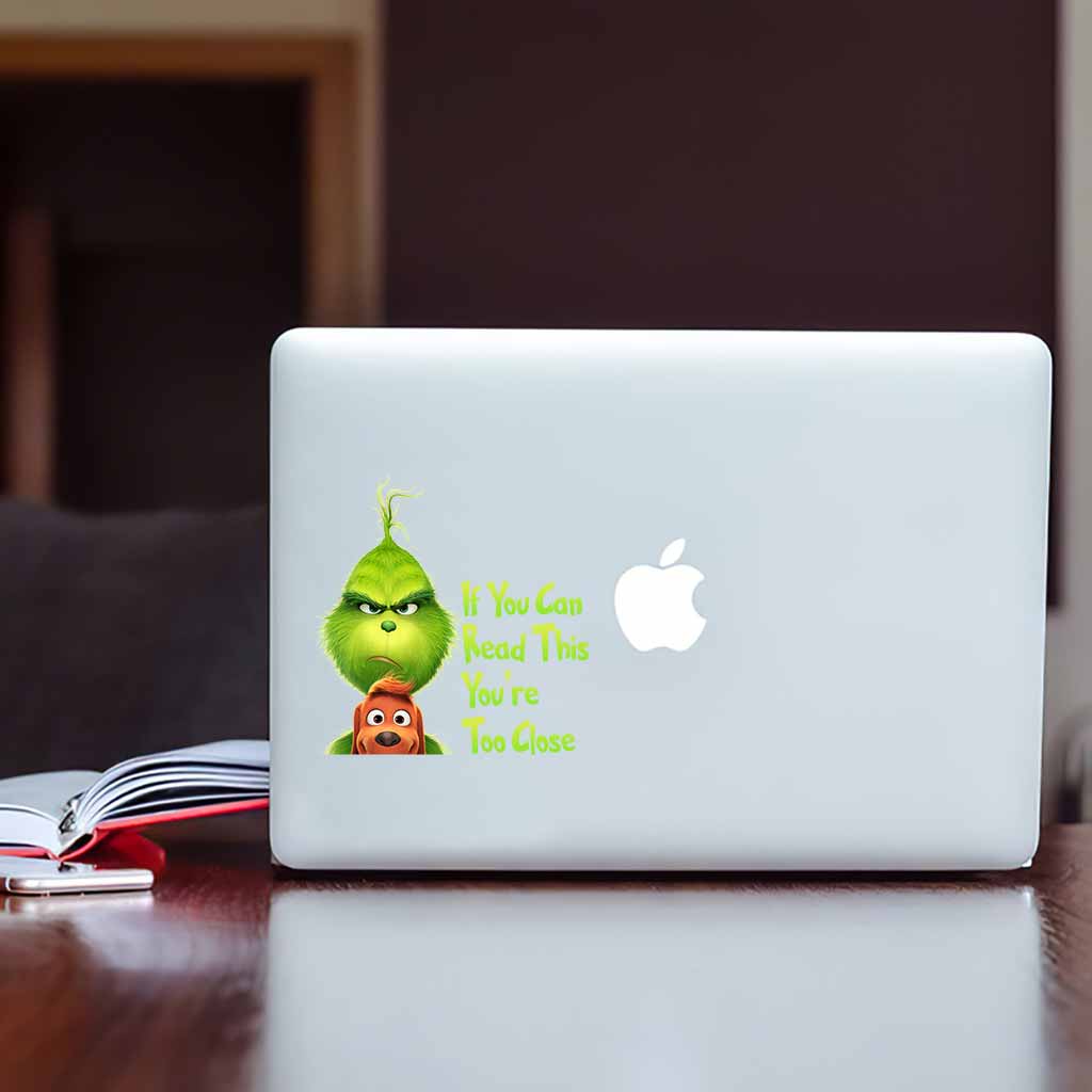 Wenn du das lesen kannst, bist du zu nah dran – Aufkleber voll