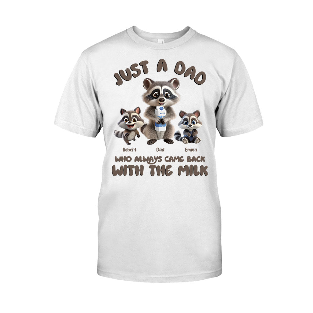 Un papa qui revenait toujours avec le lait - T-shirt et sweat à capuche personnalisés pour papa