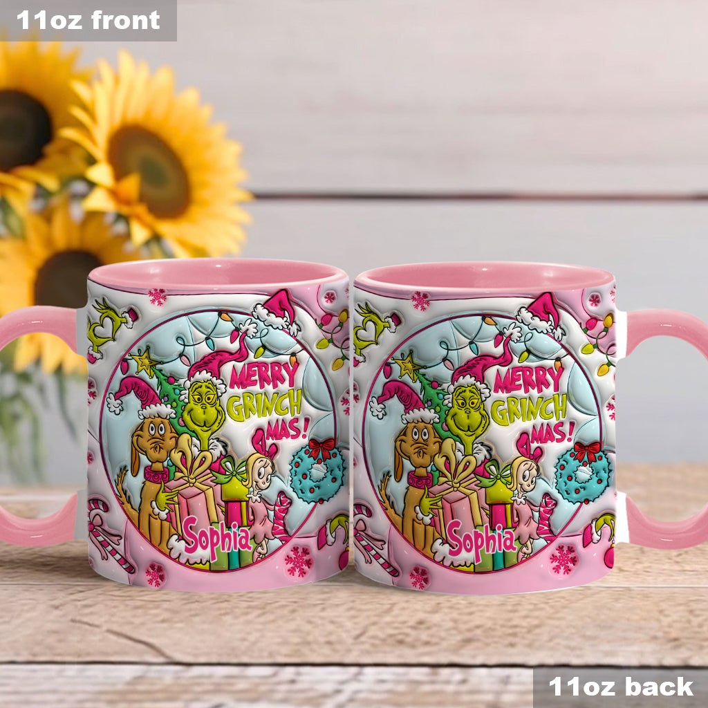 Fröhliche Grinchmas - Personalisierter Stola-Weihnachtsbecher