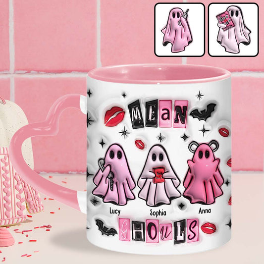 Mean Ghouls - Personalisierter Becher mit Herzgriff für die beste Freundin