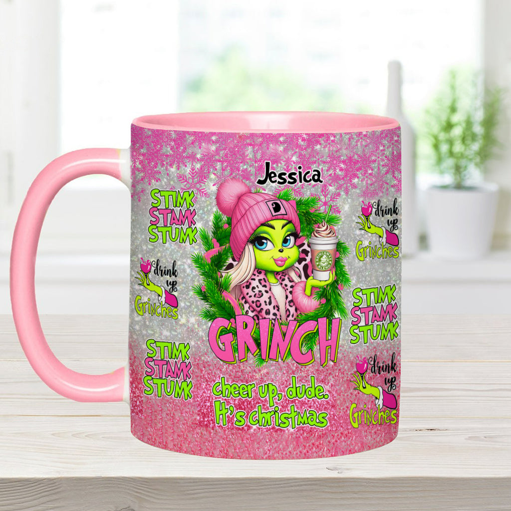 Fröhliche Grinchmas - Personalisierter Stola-Weihnachtsbecher