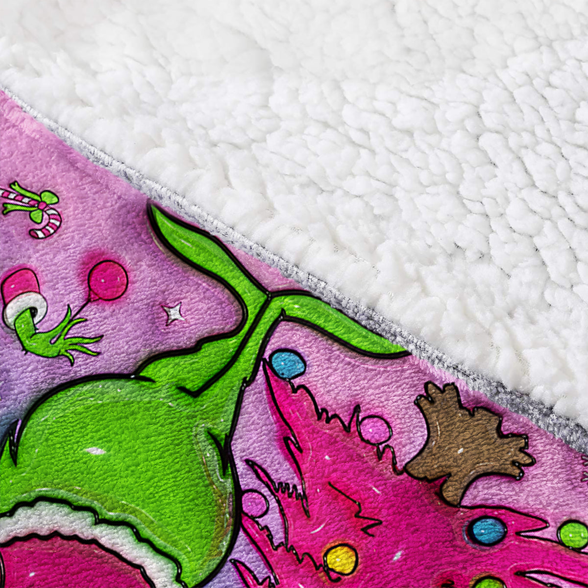 Holo Christmas - Couverture-sweat à capuche personnalisée avec étole de Noël