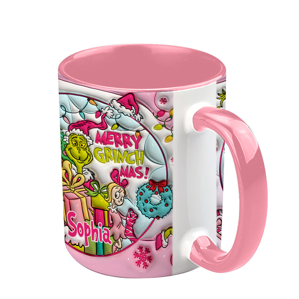 Fröhliche Grinchmas - Personalisierter Stola-Weihnachtsbecher
