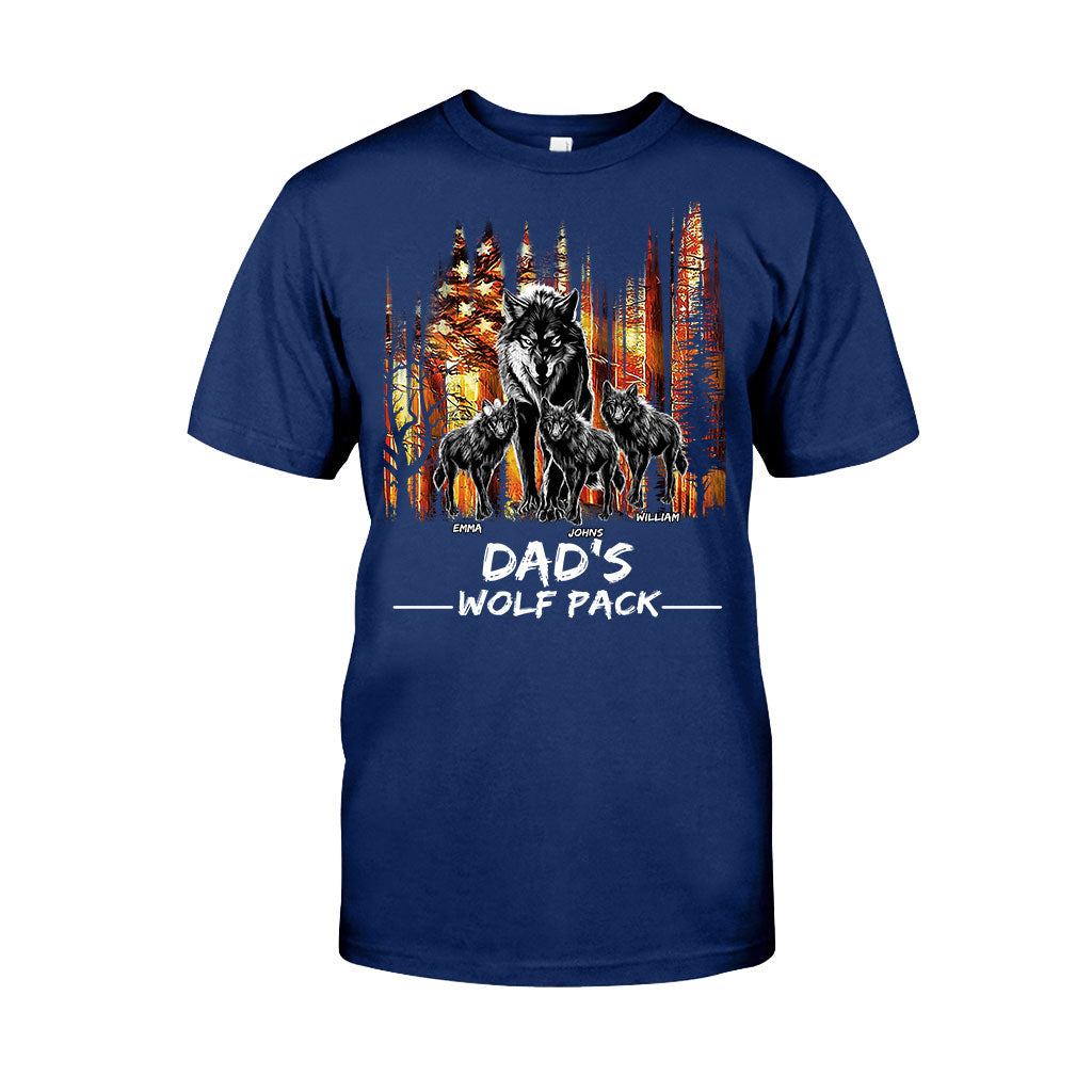 La meute de loups de papa - T-shirt et sweat à capuche personnalisés pour papa