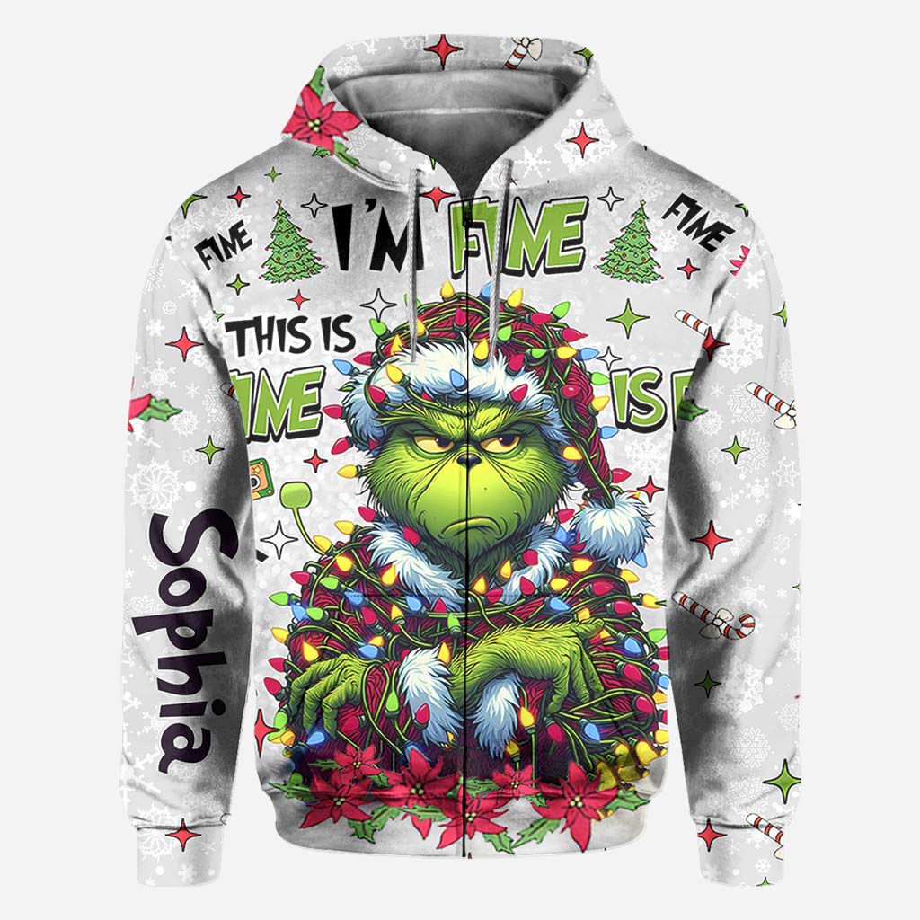 Alles gut, mir geht's gut – personalisiertes Stola-Weihnachts-T-Shirt