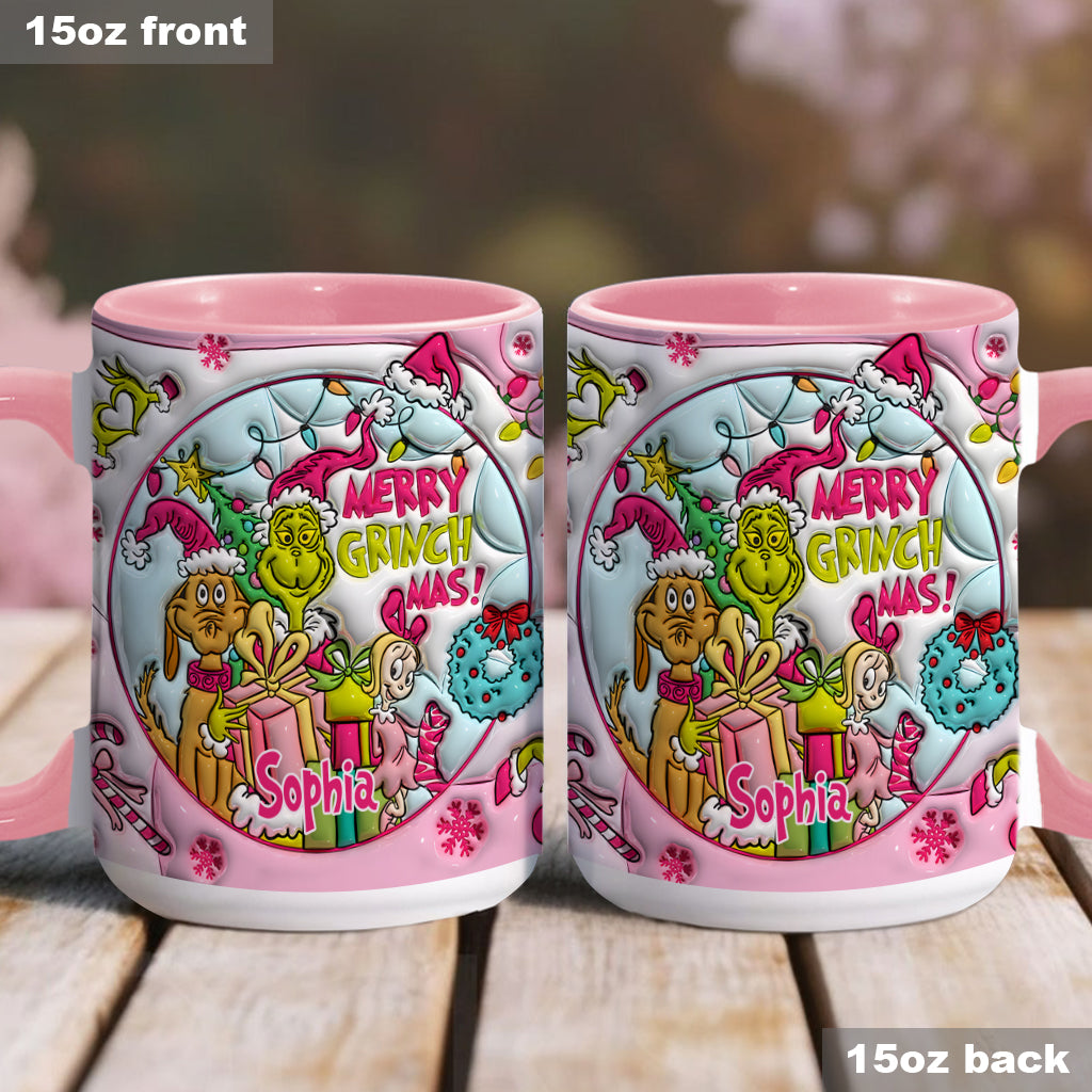 Fröhliche Grinchmas - Personalisierter Stola-Weihnachtsbecher