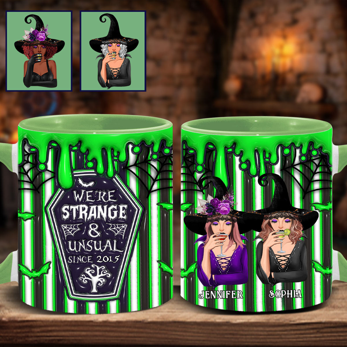 Nous sommes étranges et uniques - Mug personnalisé pour meilleure amie