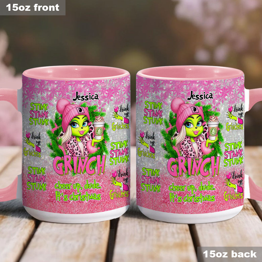 Fröhliche Grinchmas - Personalisierter Stola-Weihnachtsbecher