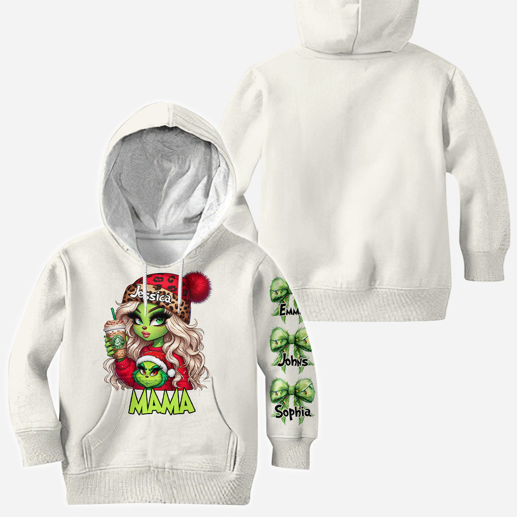 Beliebiger Titel: Grinchy Weihnachten - Personalisiertes Stola-Weihnachtsshirt