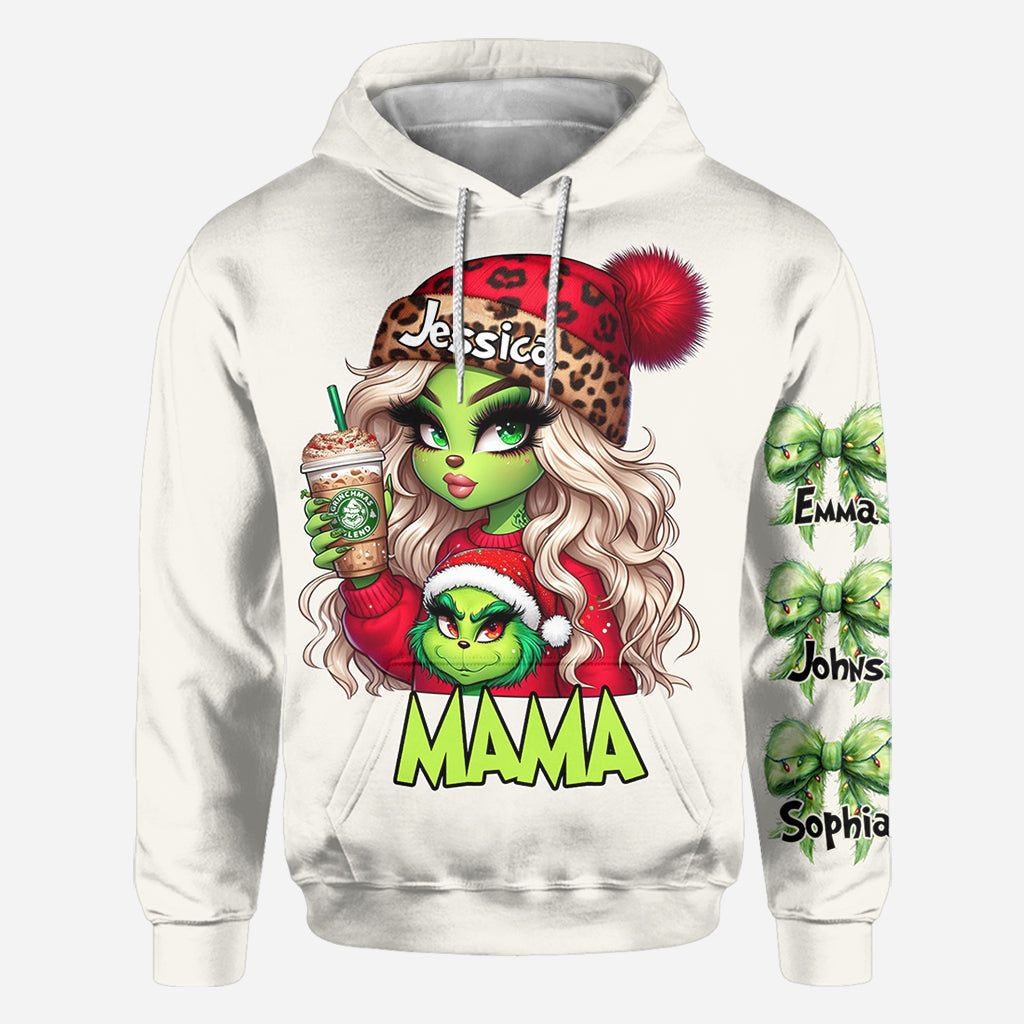 Beliebiger Titel: Grinchy Weihnachten - Personalisiertes Stola-Weihnachtsshirt