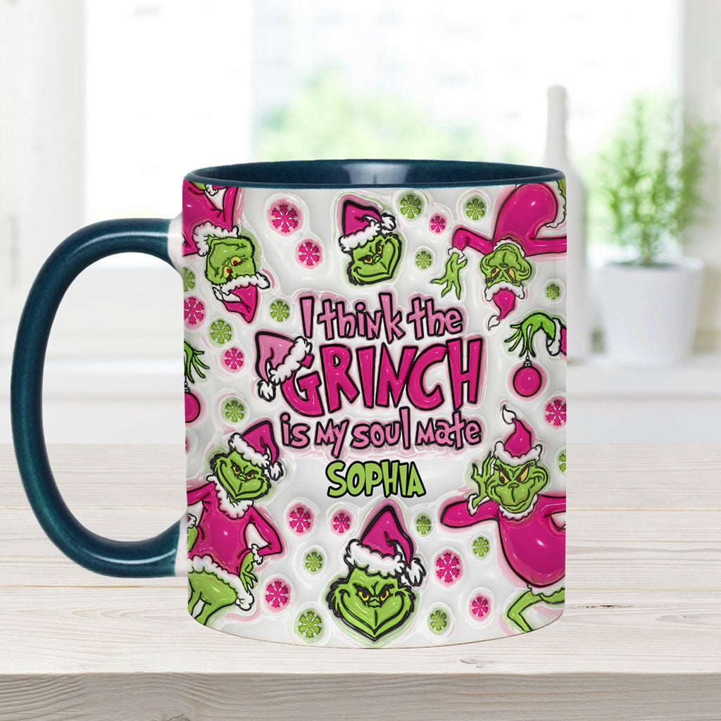 Mon âme sœur - Mug personnalisé avec étole de Noël