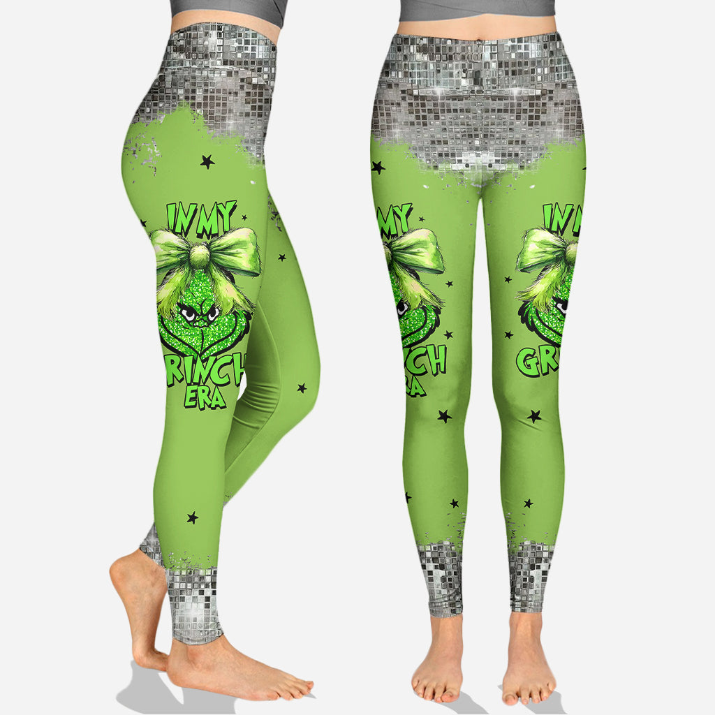 Dans mon ère Grinch - Sweat à capuche et legging personnalisés « Étole de Noël »