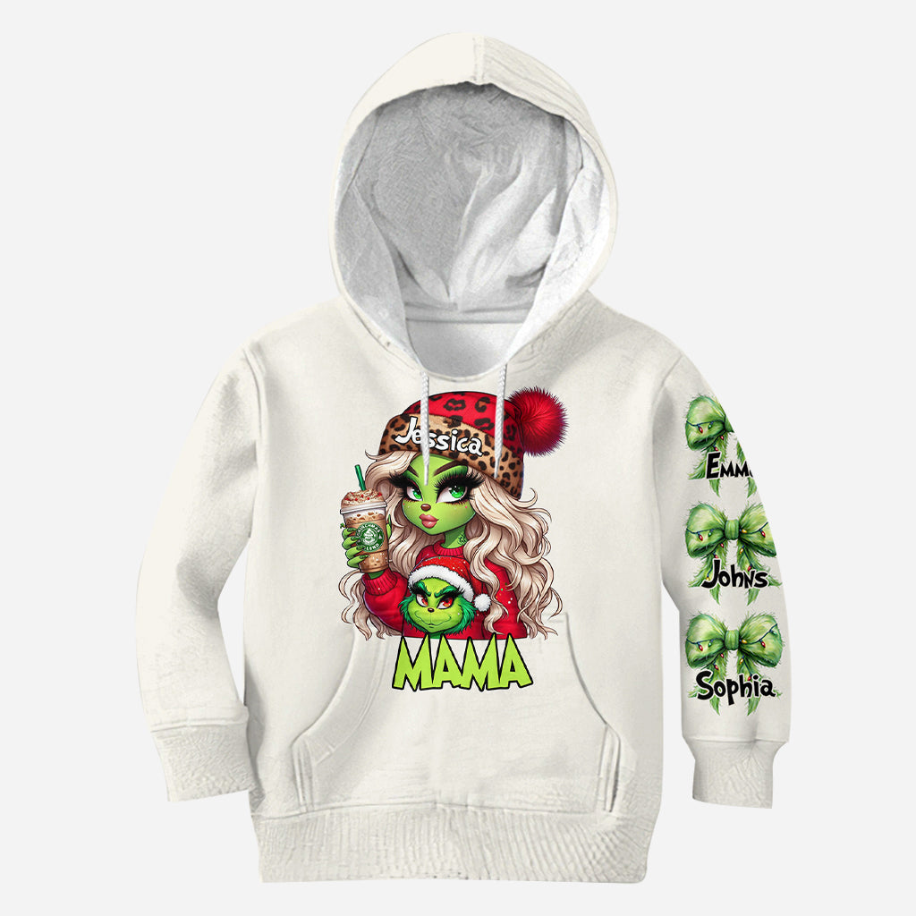 Beliebiger Titel: Grinchy Weihnachten - Personalisiertes Stola-Weihnachtsshirt