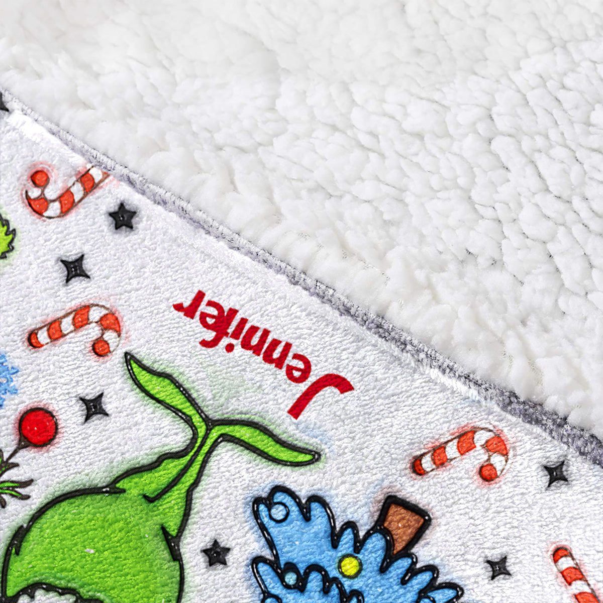 Moment mal, ich habe eine Einstellung – personalisierte Stola-Weihnachtsdecke mit Kapuze