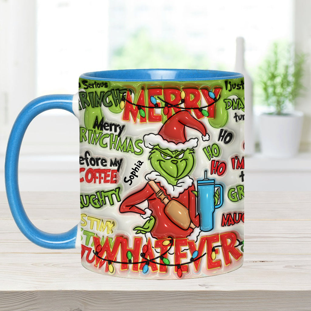 Fröhliche Grinchmas - Personalisierter Stola-Weihnachtsbecher