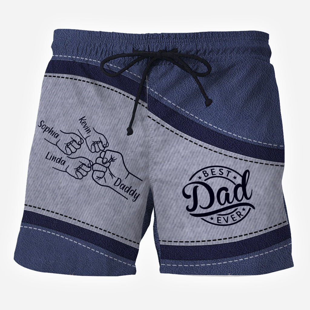 Best Dad Ever - Personalized Father Men Shorts