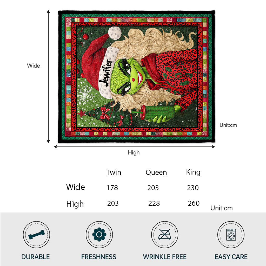 Belle Dame Verte - Étole de Noël personnalisée