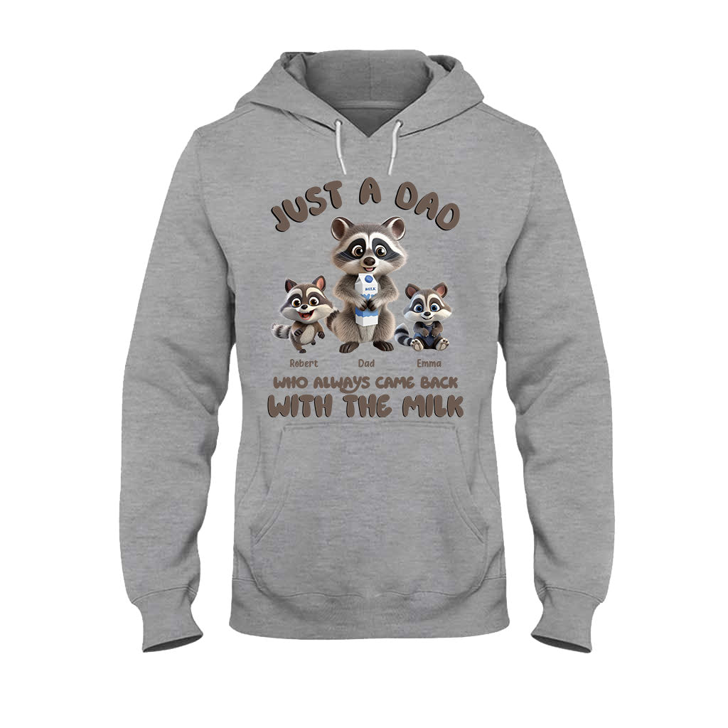 Un papa qui revenait toujours avec le lait - T-shirt et sweat à capuche personnalisés pour papa