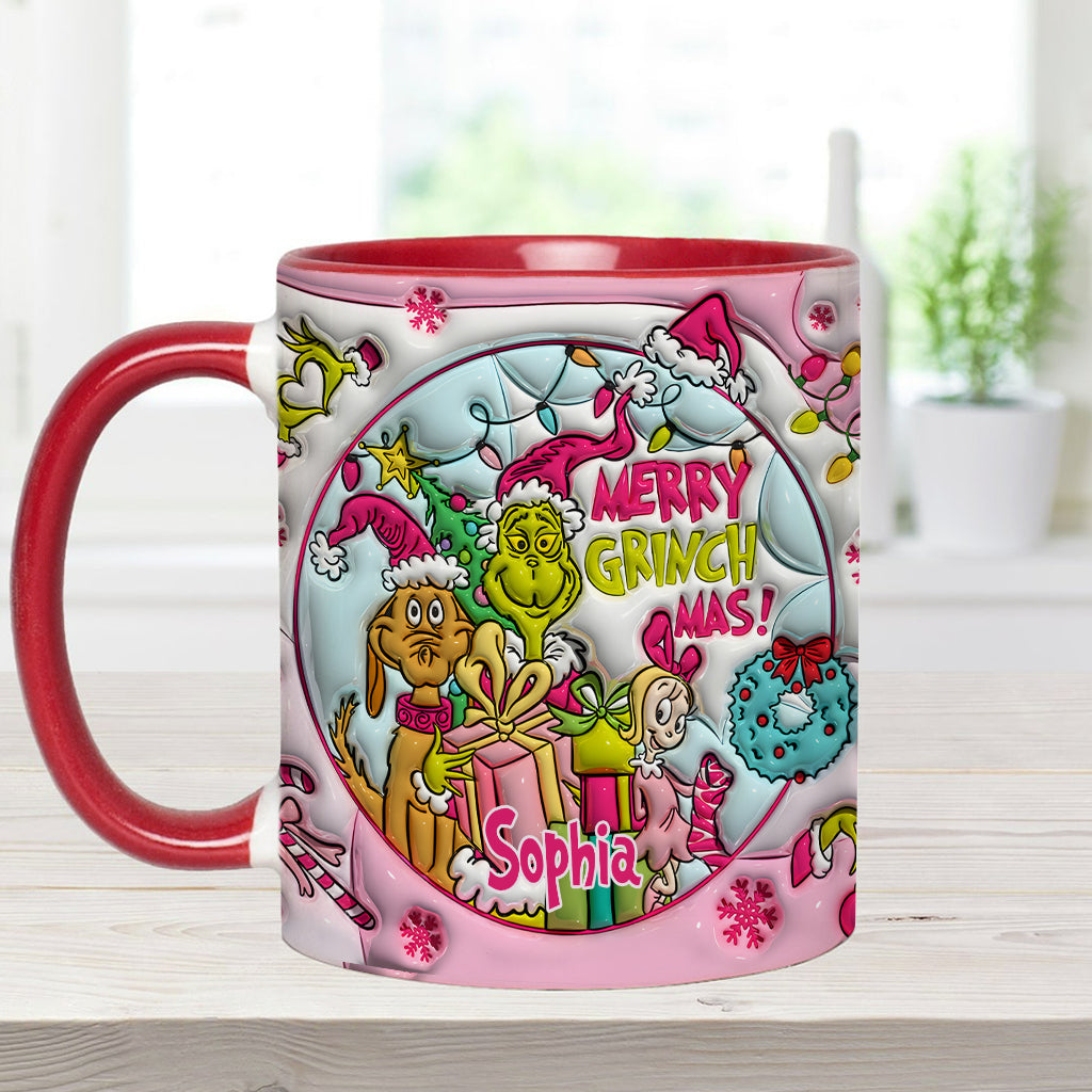 Fröhliche Grinchmas - Personalisierter Stola-Weihnachtsbecher