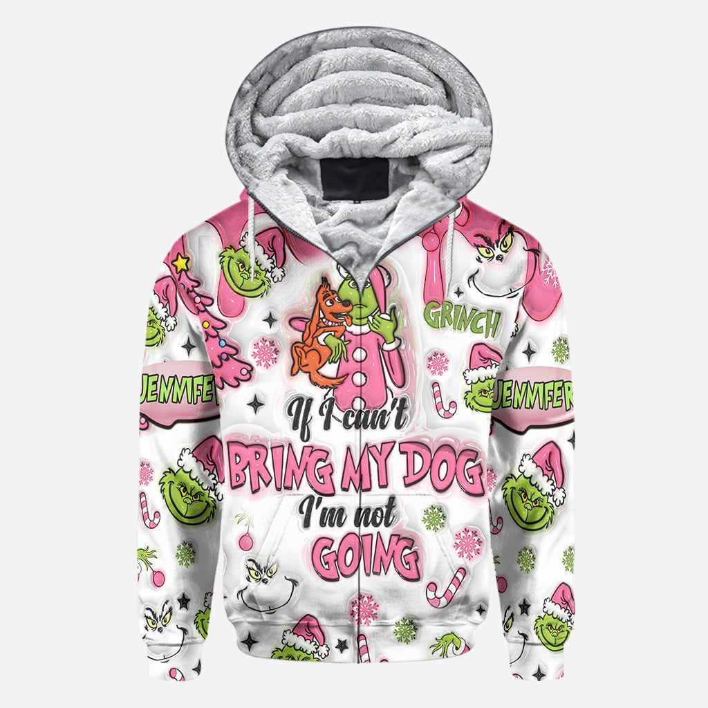 Wenn ich meinen Hund nicht mitbringen kann - personalisiertes Stola-Weihnachts-T-Shirt