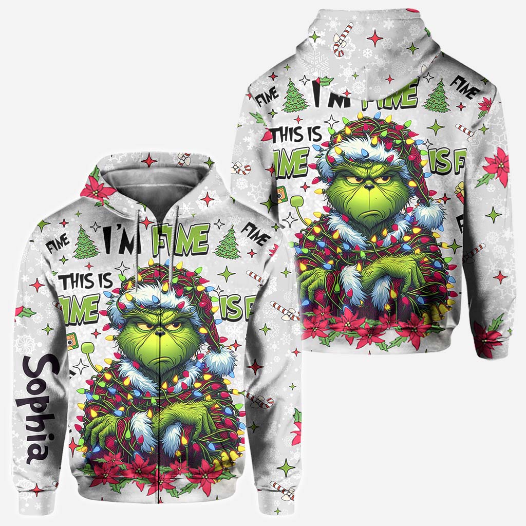 Alles gut, mir geht's gut – personalisiertes Stola-Weihnachts-T-Shirt