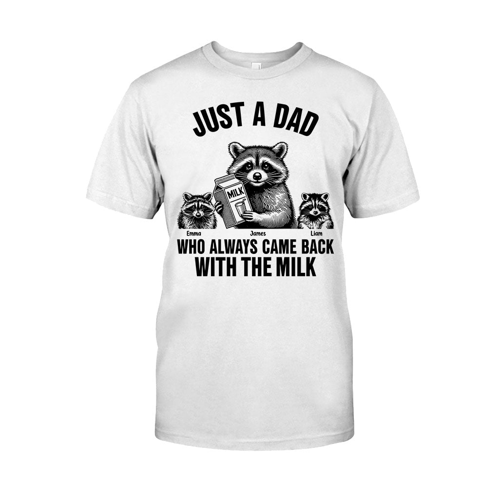 Un papa qui revenait toujours avec le lait - T-shirt et sweat à capuche personnalisés pour papa