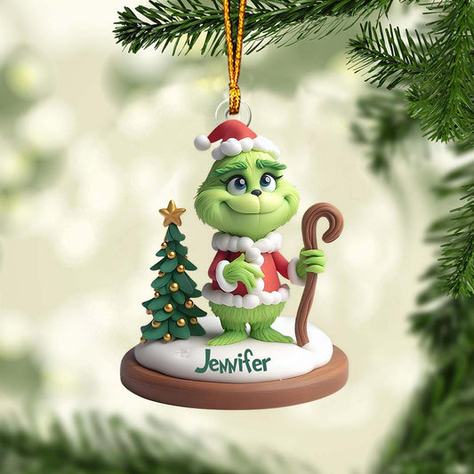 Merry Grinchmas - Personalized Stole Christmas Custom Shaped Ornament