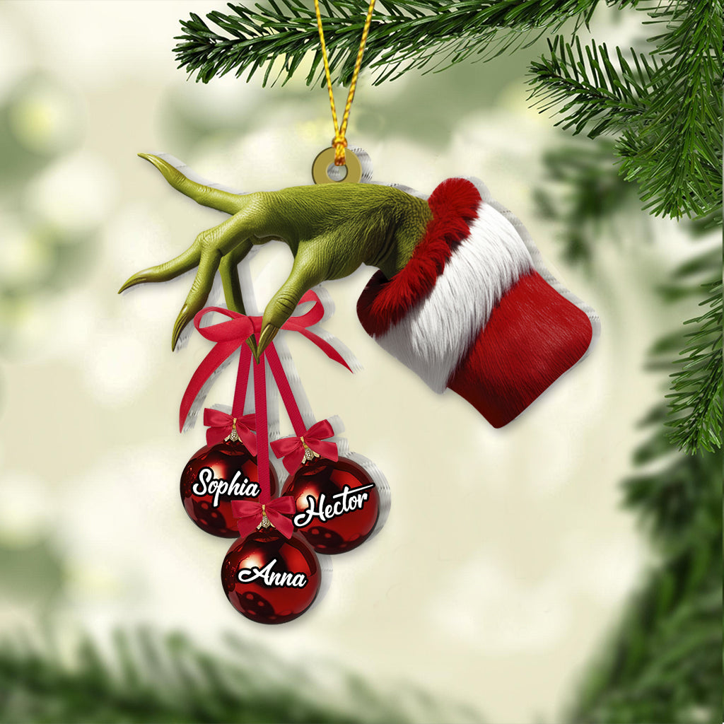 Fröhliche Grinchmas – Personalisierter Familienschmuck