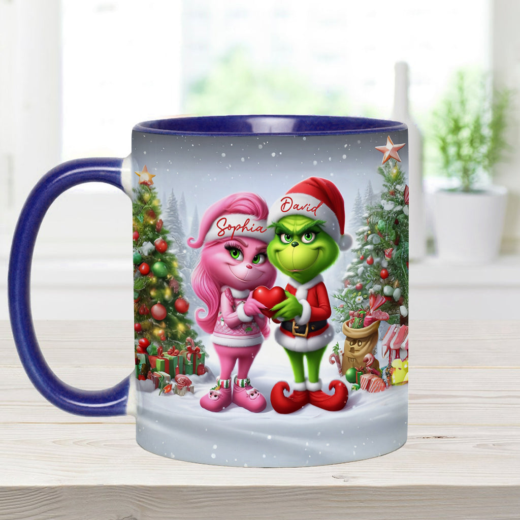 Joyeux Grinchmas - Mug personnalisé avec étole de Noël