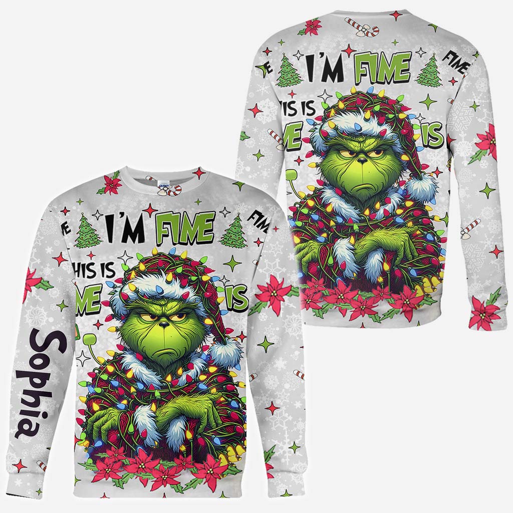 Alles gut, mir geht's gut – personalisiertes Stola-Weihnachts-T-Shirt