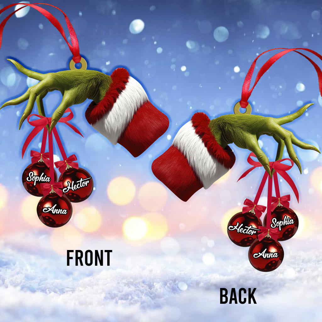 Fröhliche Grinchmas – Personalisierter Familienschmuck