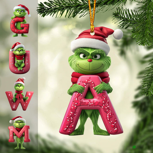 Fröhliche Grinchmas – Personalisierte Stola als Weihnachtsschmuck