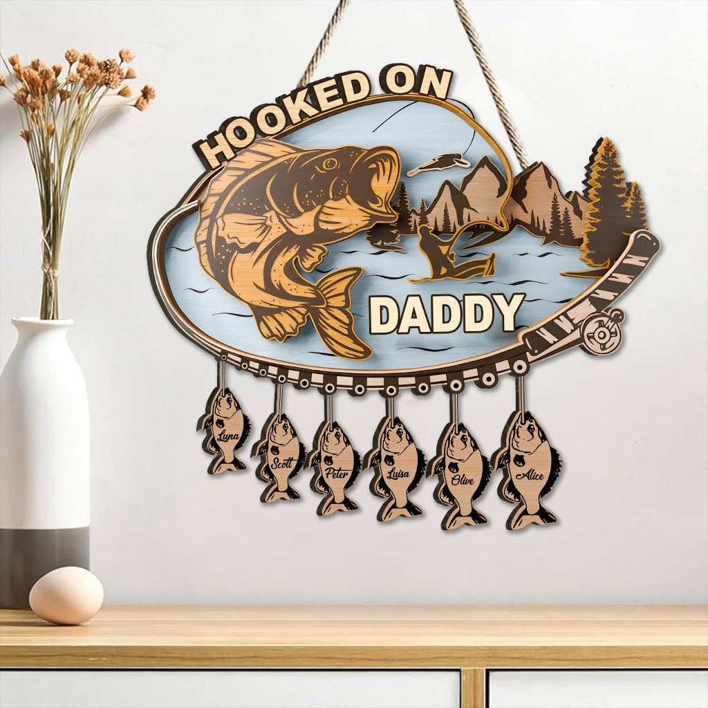 Accro à papa - Panneau personnalisé en bois de palette pour père