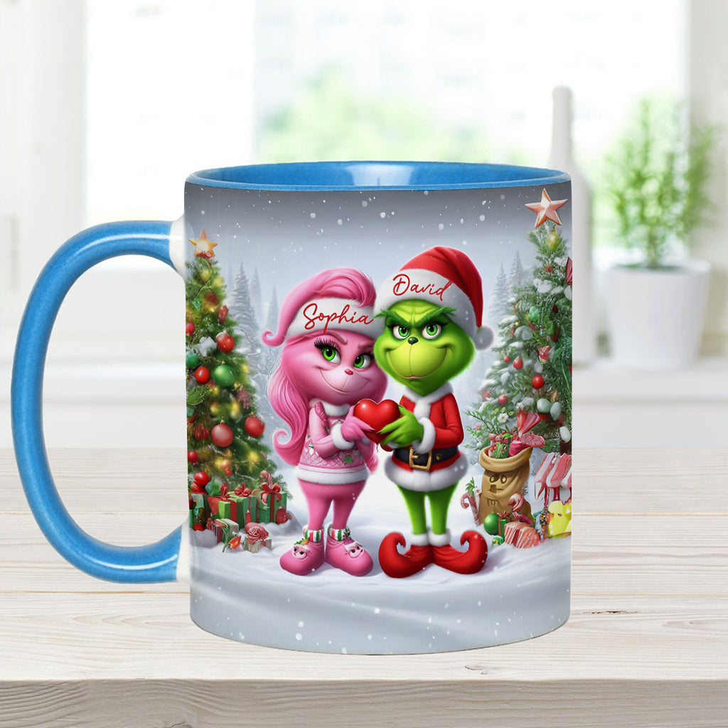 Joyeux Grinchmas - Mug personnalisé avec étole de Noël