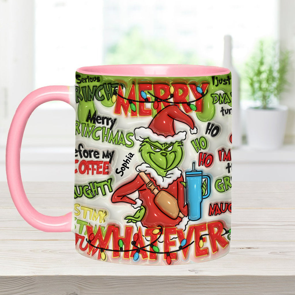 Fröhliche Grinchmas - Personalisierter Stola-Weihnachtsbecher