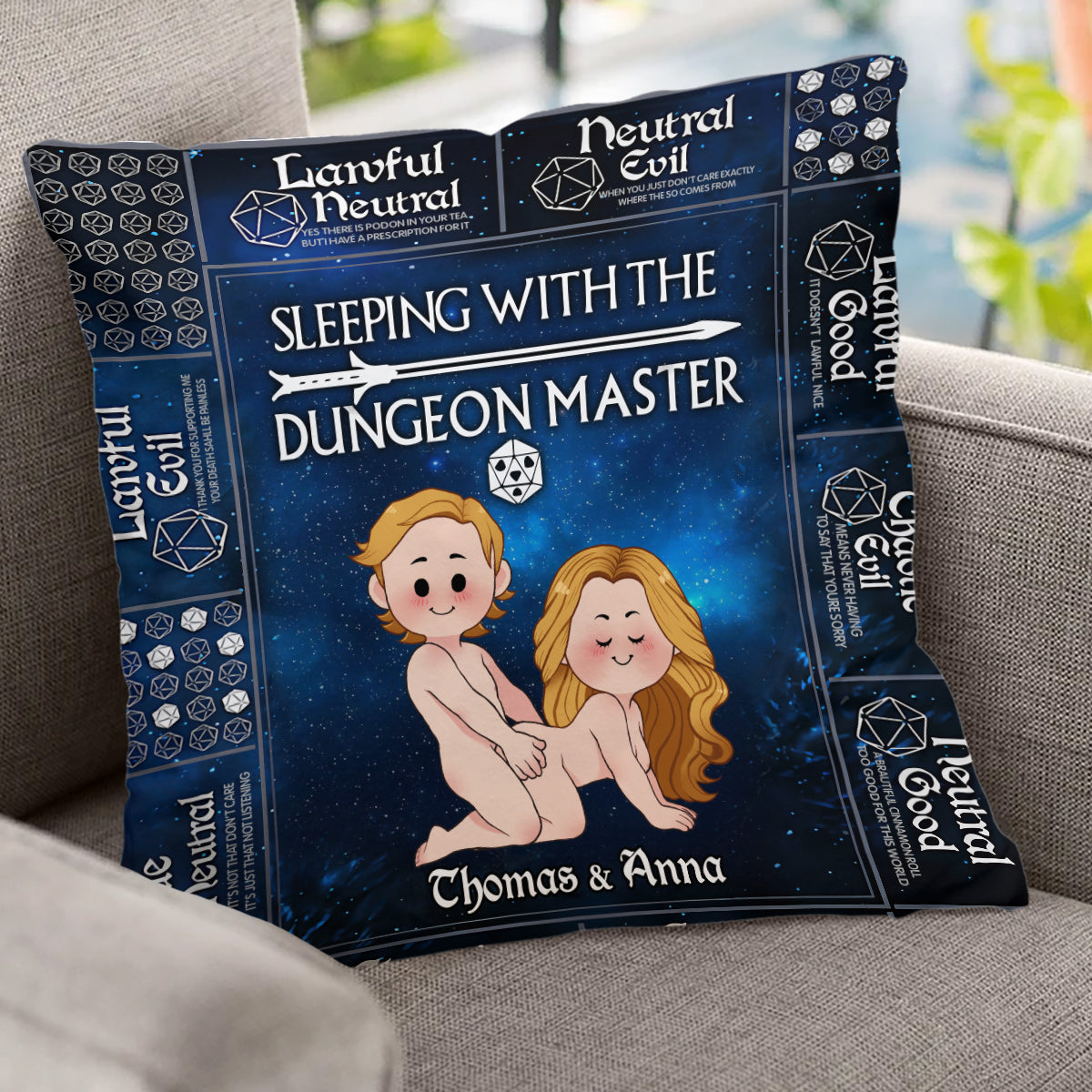 Schlafen mit dem Spielleiter – Personalisiertes Rollenspiel-Kissen