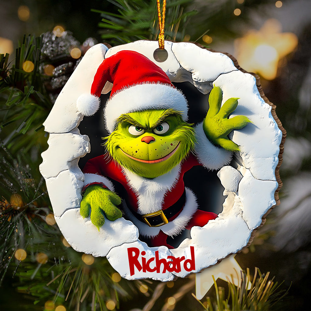 Jeep verte stole - Ornement de Noël stole personnalisé