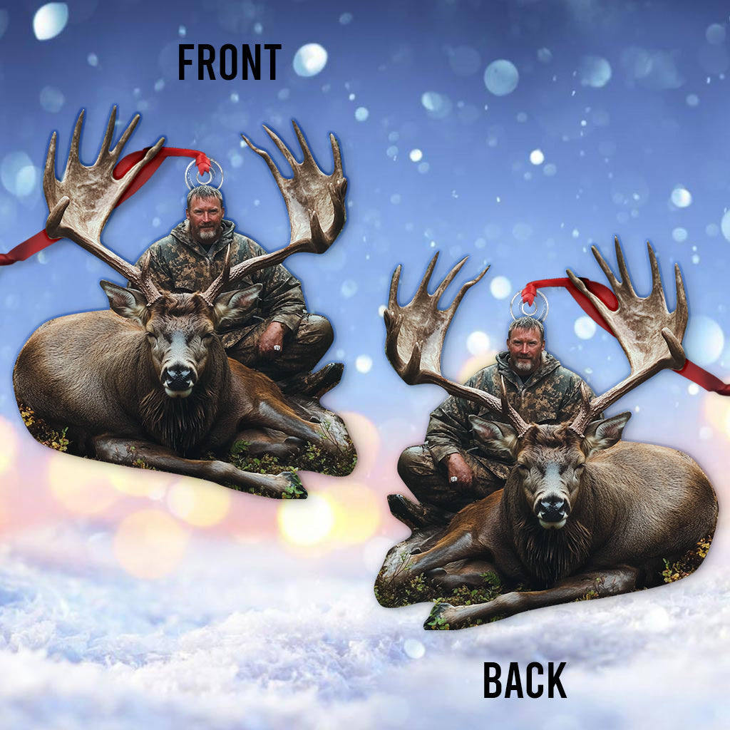 Ornement personnalisé avec photo - Ornement de chasse personnalisé de forme personnalisée