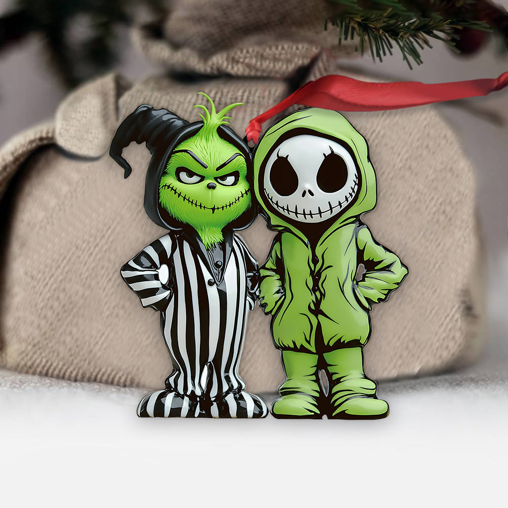 Grüner und albtraumhafter Freund – personalisierte Stola als Weihnachtsschmuck