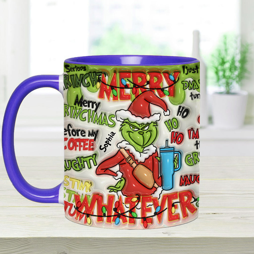 Fröhliche Grinchmas - Personalisierter Stola-Weihnachtsbecher