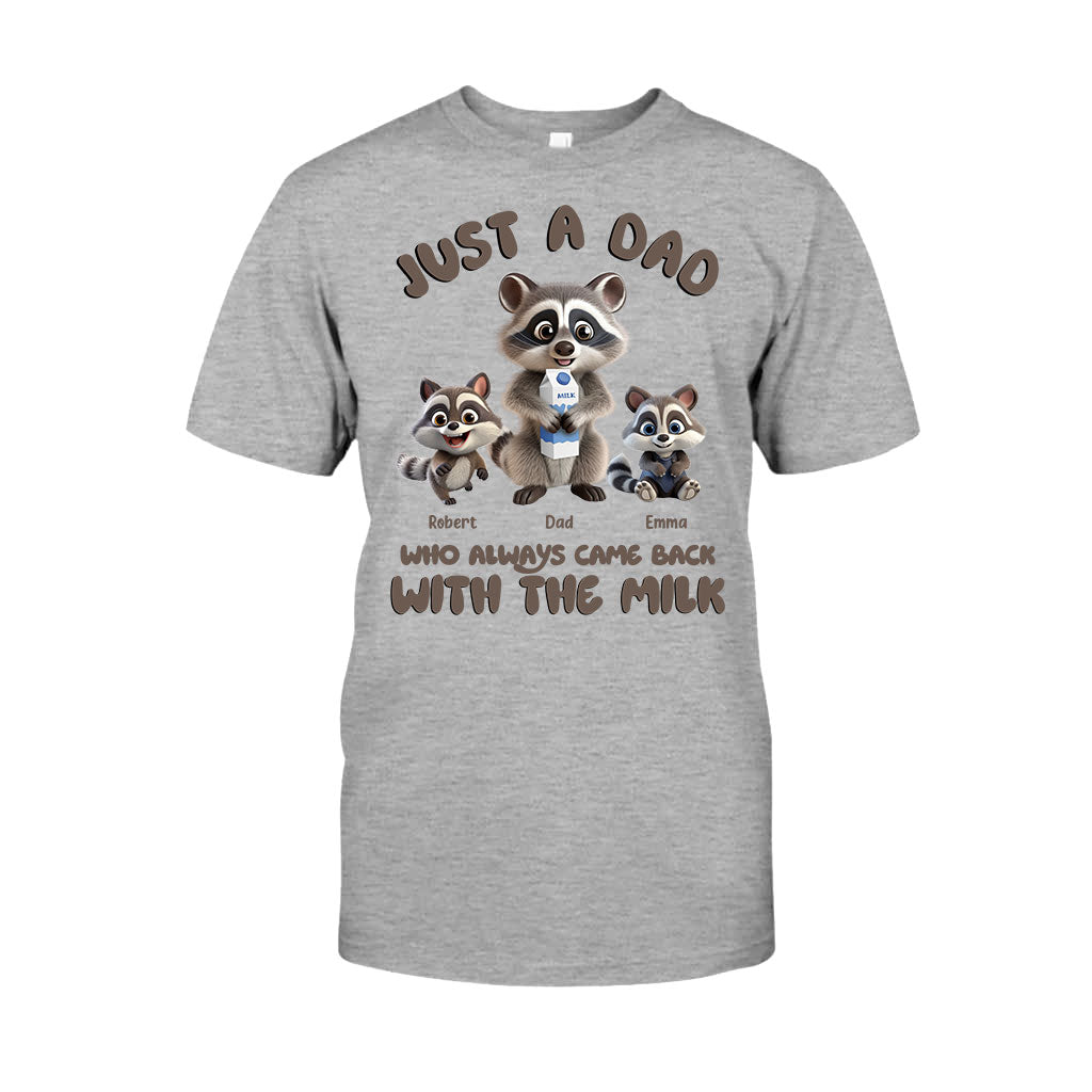 Un papa qui revenait toujours avec le lait - T-shirt et sweat à capuche personnalisés pour papa