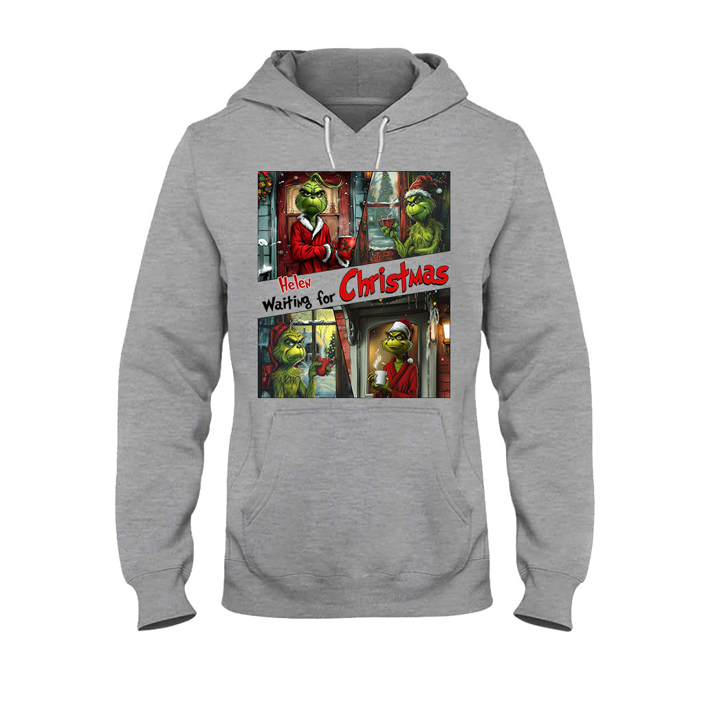 Warten auf Weihnachten – Personalisiertes Stole-Weihnachts-T-Shirt und Hoodie